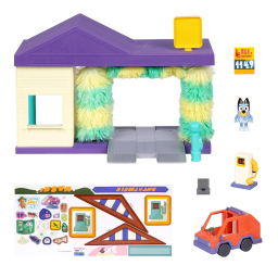 Bluey Autolavaggio playset Rocco Giocattoli con fuoristrada