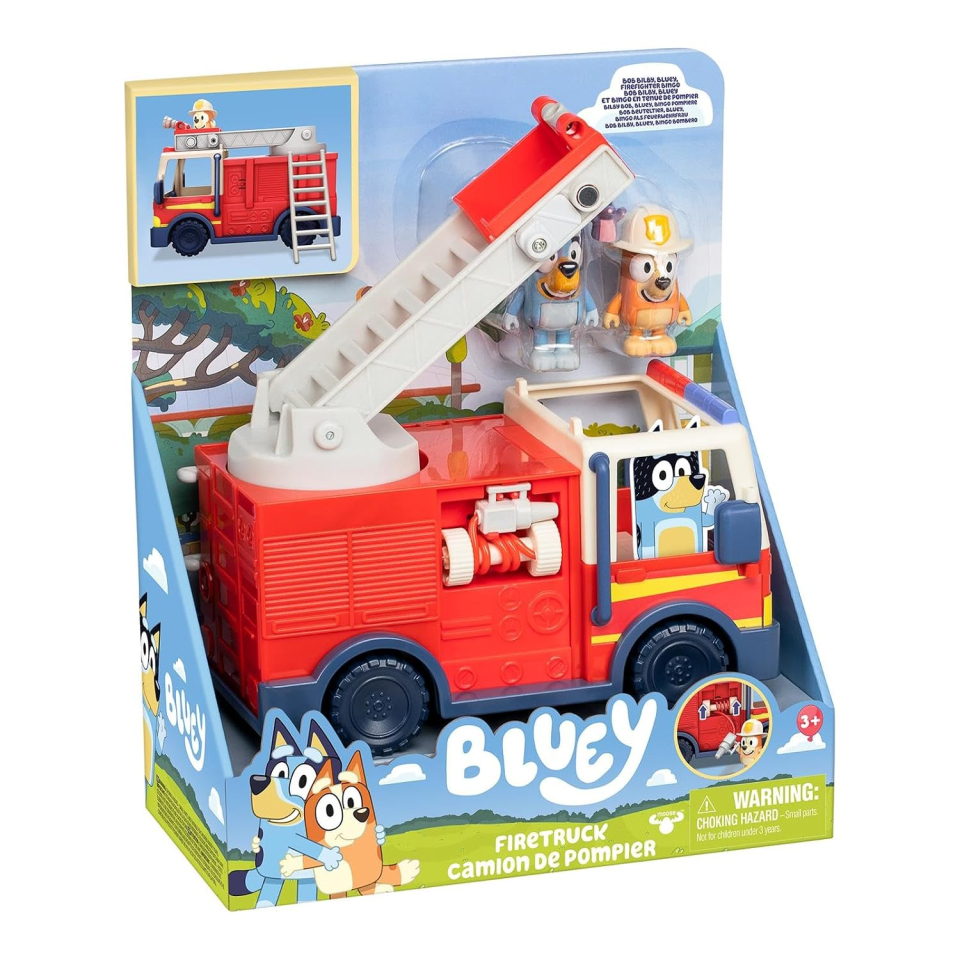 Bluey Camion dei Pompieri Rocco Giocattoli con Bingo