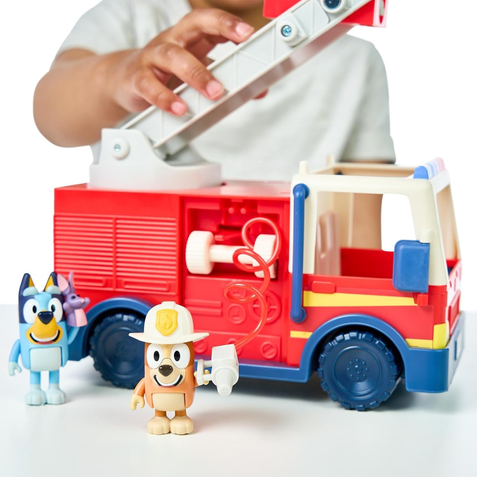 Bluey Camion dei Pompieri Rocco Giocattoli con Bingo