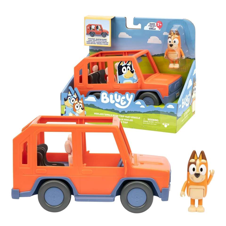 Bluey playset Jeep con Chilli di Rocco Giocattoli
