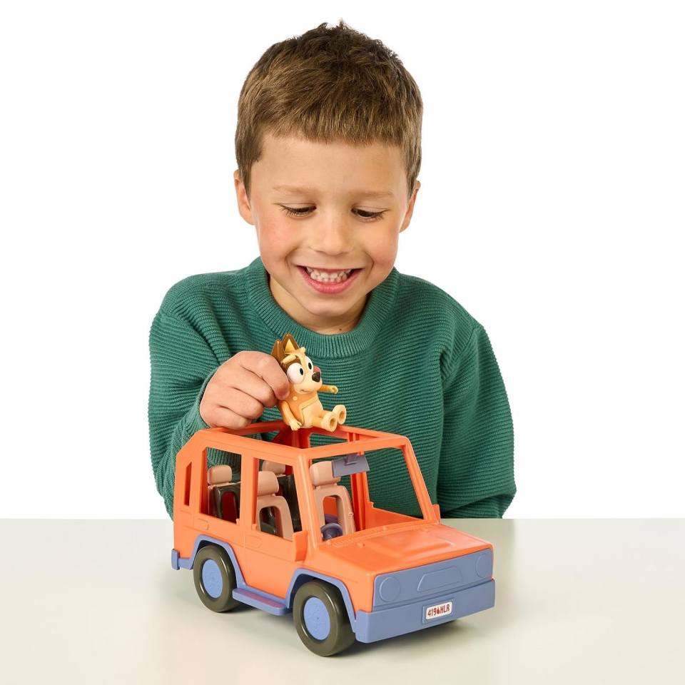 Bluey playset Jeep con Chilli di Rocco Giocattoli