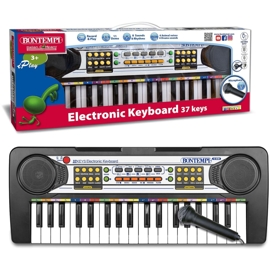 Bontempi PlayKeys tastiera giocattolo con 37 tasti
