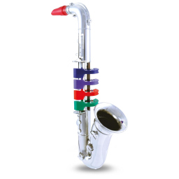 Bontempi sassofono giocattolo cromato con quattro note