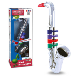 Bontempi sassofono giocattolo cromato con quattro note
