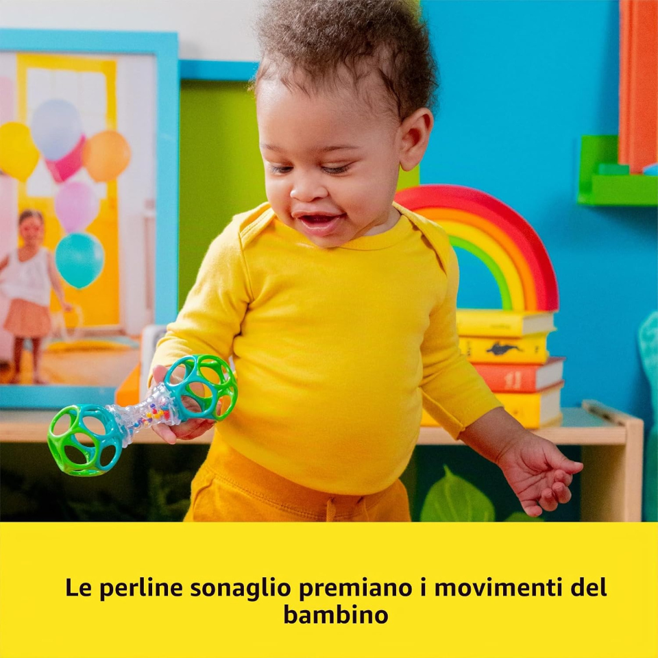 Bright Starts Oball set per neonati con sonaglio