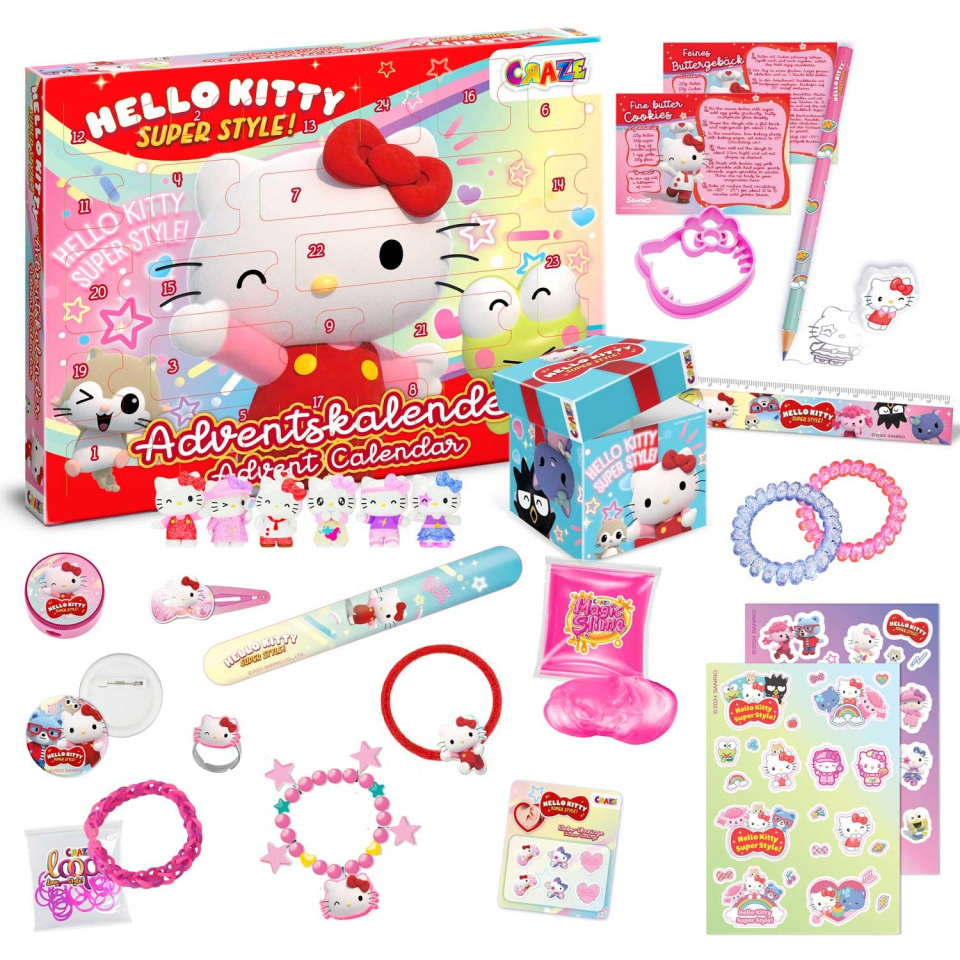 Calendario Avvento Hello Kitty CRAZE – 24 Sorprese con Pupazzi e Slime