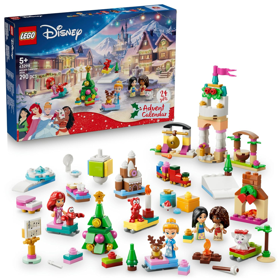 Calendario Avvento LEGO Disney Princess 2026 con Gioco da Tavolo