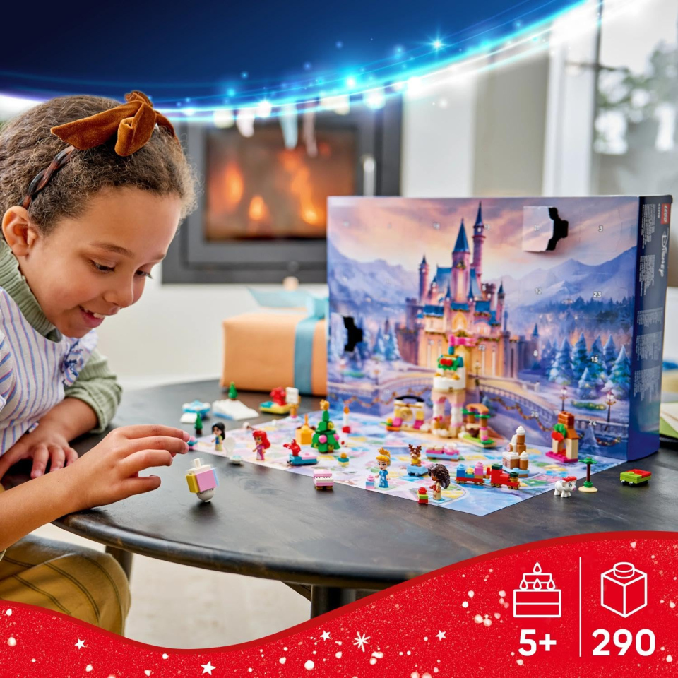 Calendario Avvento LEGO Disney Princess 2026 con Gioco da Tavolo