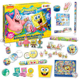 CRAZE Calendario dell'Avvento SpongeBob – 24 Sorprese a Tema Bikini Bottom