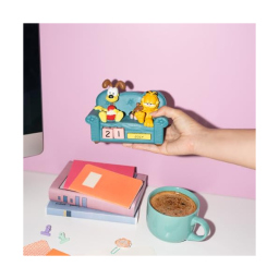 Calendario Perpetuo 3D Garfield – Grupo Erik in Resina Dipinta a Mano