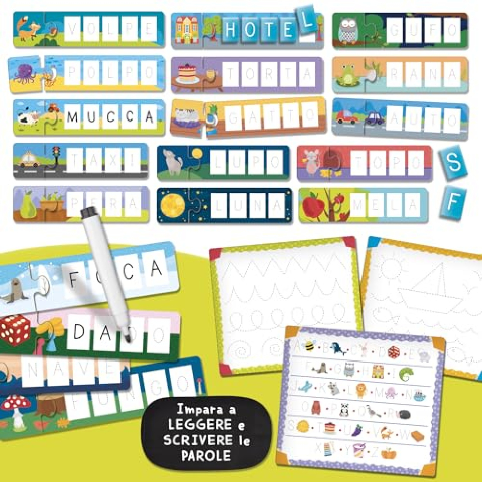 Carotina 10 Giochi di Lettura e Scrittura – Lisciani Giochi