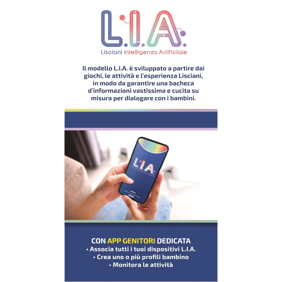 Carotina L.I.A. Peluche Educativo con Intelligenza Artificiale – Lisciani Giochi