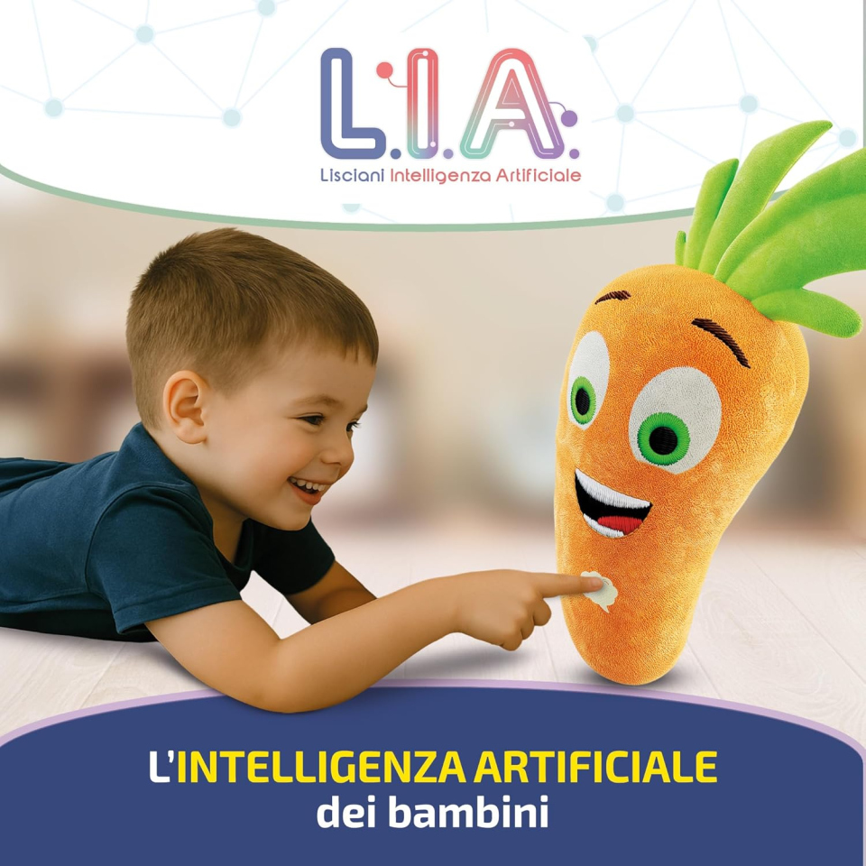 Carotina L.I.A. Peluche Educativo con Intelligenza Artificiale – Lisciani Giochi