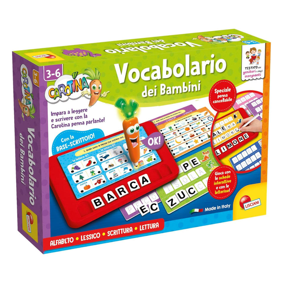 Lisciani Carotina Penna Parlante – Vocabolario dei Bambini