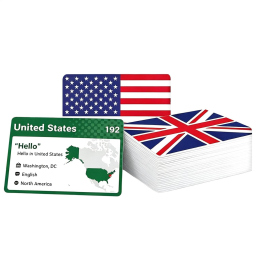 Carte bandiere del mondo, 245 schede didattiche