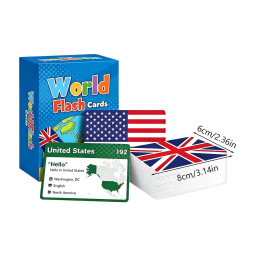 Carte bandiere del mondo, 245 schede didattiche