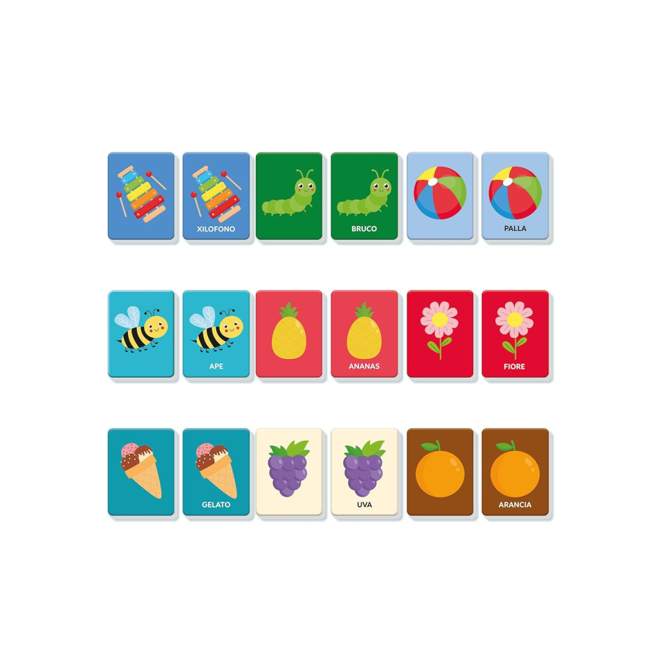 Clementoni Sapientino Baby Montessori – Carte Primo Memo Tattili 1-3 Anni