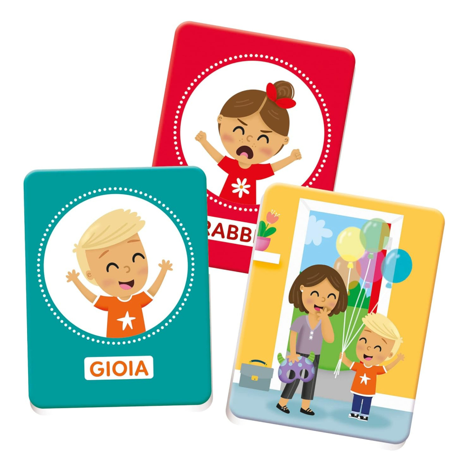 Clementoni Sapientino Baby Montessori – Carte Tattili Emozioni ed Espressioni