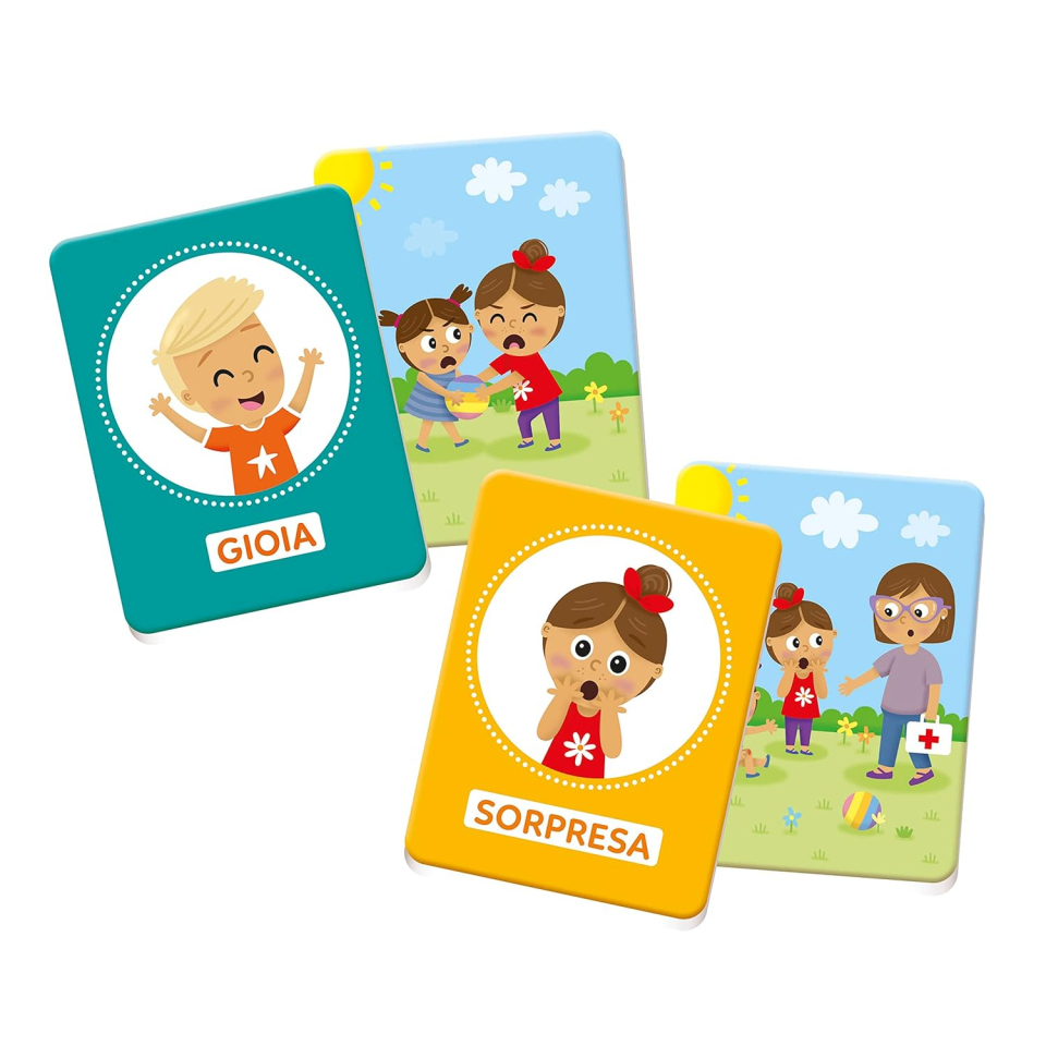 Clementoni Sapientino Baby Montessori – Carte Tattili Emozioni ed Espressioni