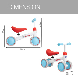 Chicco 4 Sprint – Quadriciclo Senza Pedali per Bambini