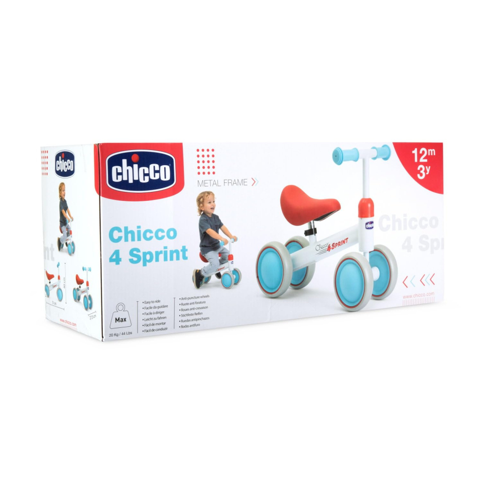 Chicco 4 Sprint – Quadriciclo Senza Pedali per Bambini