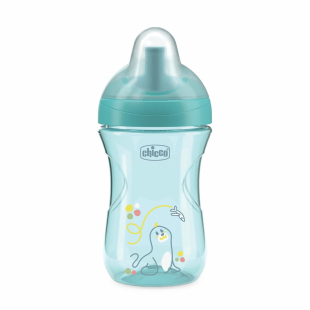Chicco Advanced Cup – Bicchiere Antigoccia con Cannuccia dai 12 Mesi