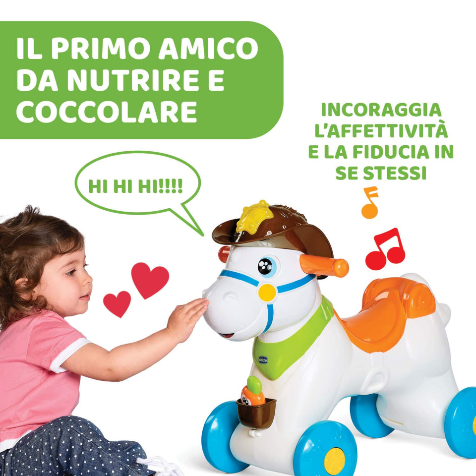 Chicco Baby Rodeo – Cavallo a Dondolo e Cavalcabile