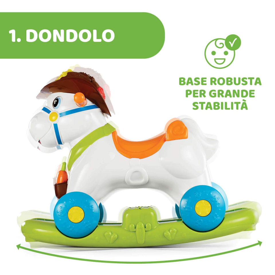 Chicco Baby Rodeo – Cavallo a Dondolo e Cavalcabile