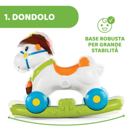 Chicco Baby Rodeo – Cavallo a Dondolo e Cavalcabile