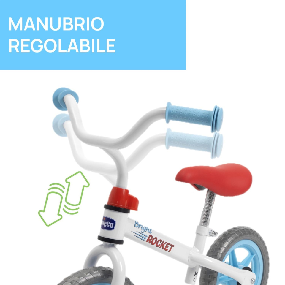 Chicco Balance Bike Bright Rocket – Bici Senza Pedali 2-5 Anni