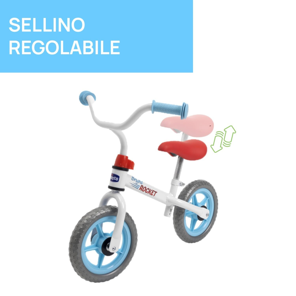Chicco Balance Bike Bright Rocket – Bici Senza Pedali 2-5 Anni