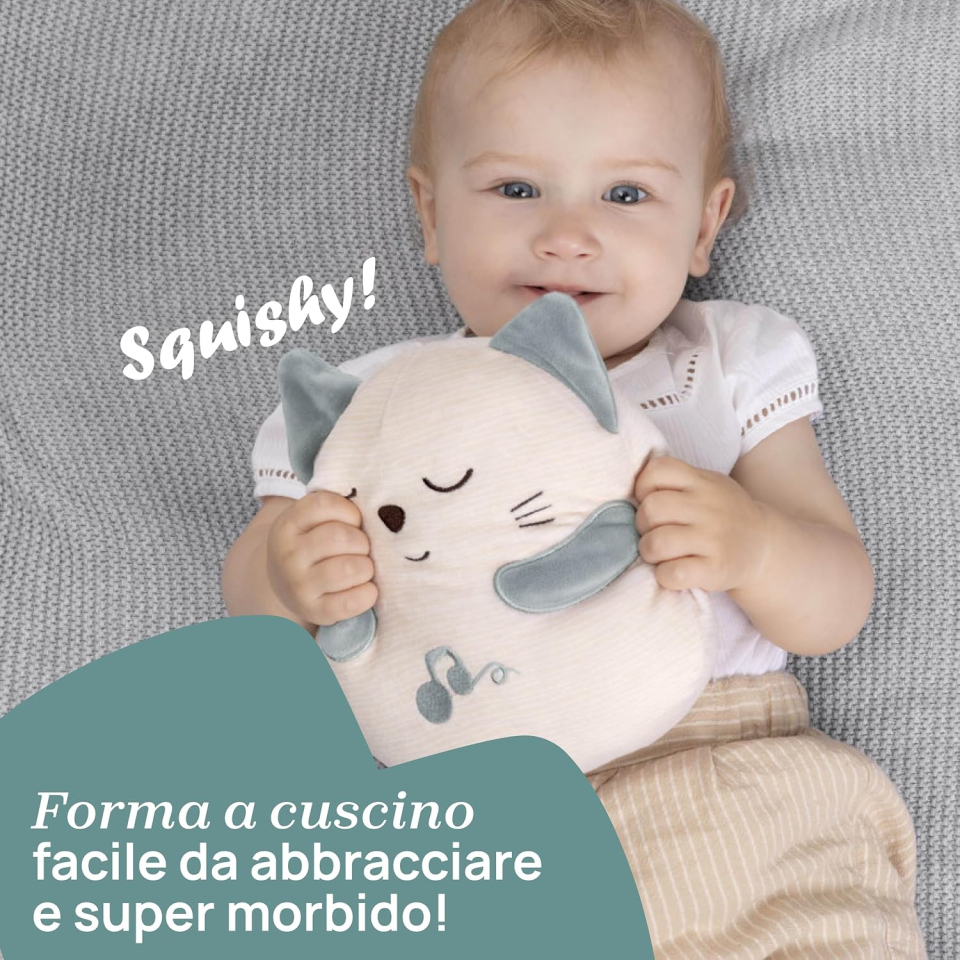 Chicco Gattino Dolci Fusa peluche interattivo neonato