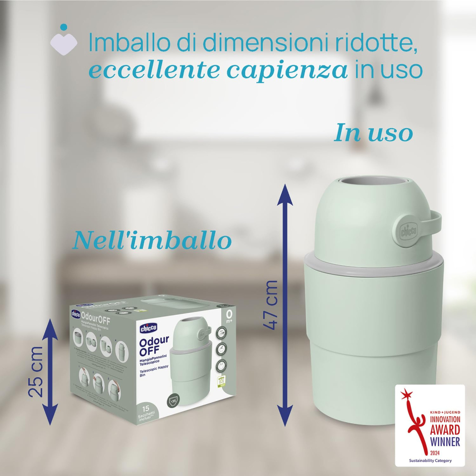 Chicco Mangiapannolini Telescopico Pieghevole Senza Ricariche