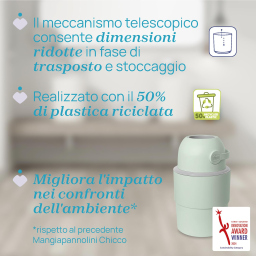 Chicco Mangiapannolini Telescopico Pieghevole Senza Ricariche