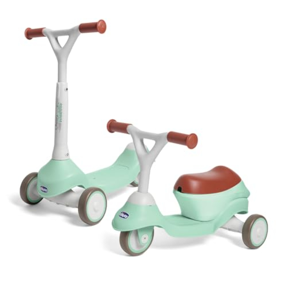 Chicco Monopattino Evolutivo 2 in 1 – Cavalcabile e Scooter da 1 Anno