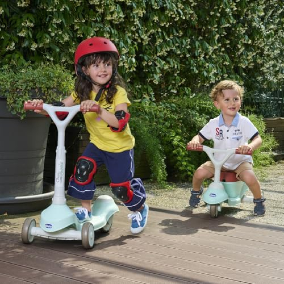 Chicco Monopattino Evolutivo 2 in 1 – Cavalcabile e Scooter da 1 Anno