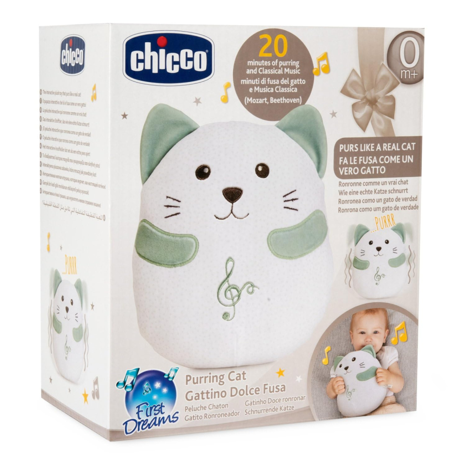 Chicco peluche neonato gattino interattivo con fusa