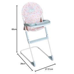 Chicco Seggiolone per Bambole – Struttura in Metallo Pieghevole