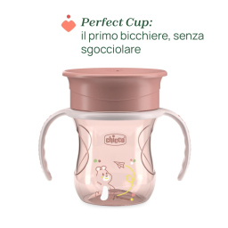 Chicco Set Pappa Svezzamento 12M+ Rosa – Piatti, Posate e Tazza 360°