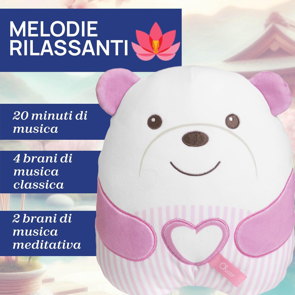 Chicco Tenero Orsetto, peluche neonato rosa