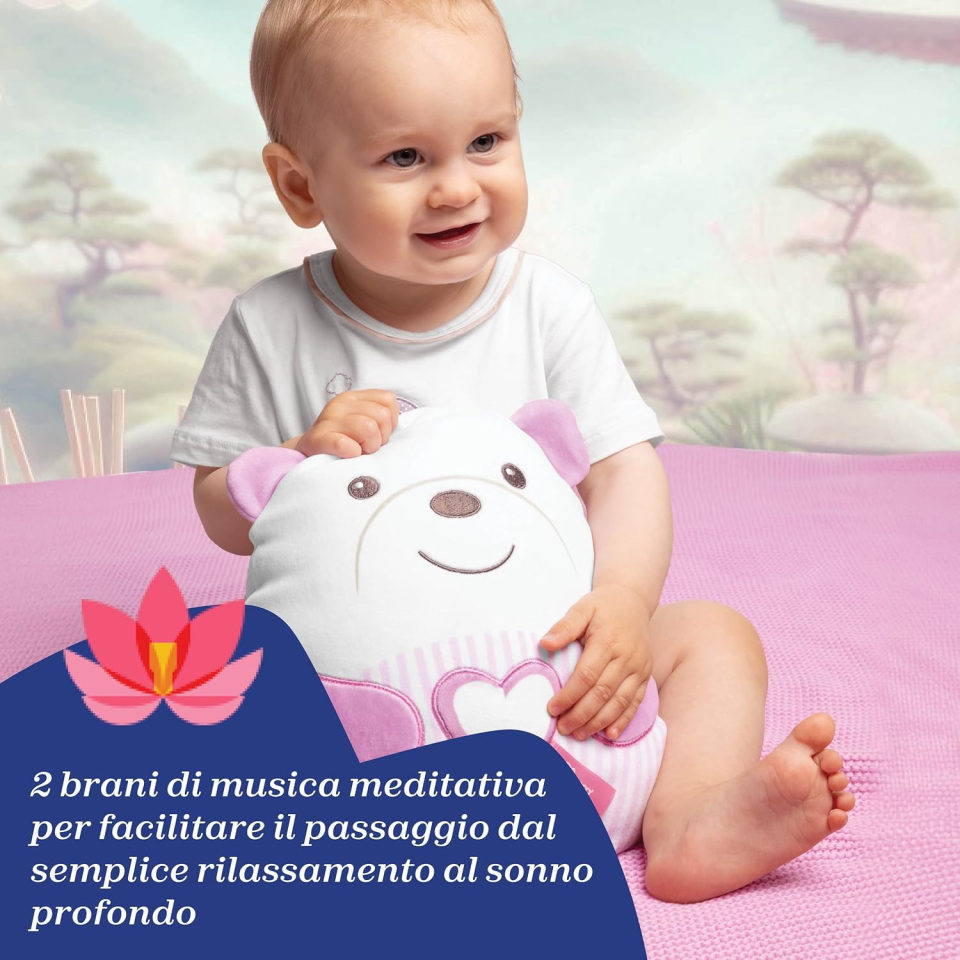 Chicco Tenero Orsetto, peluche neonato rosa