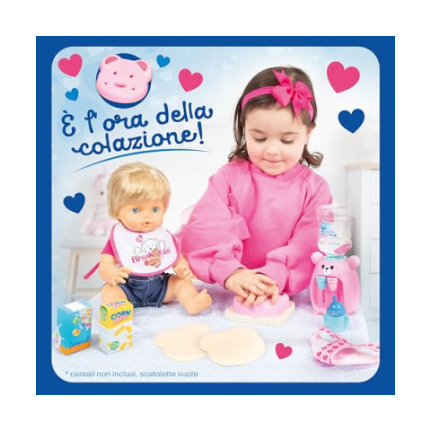 Cicciobello Breakfast & Pee – Bambolotto 30 cm con Accessori Colazione