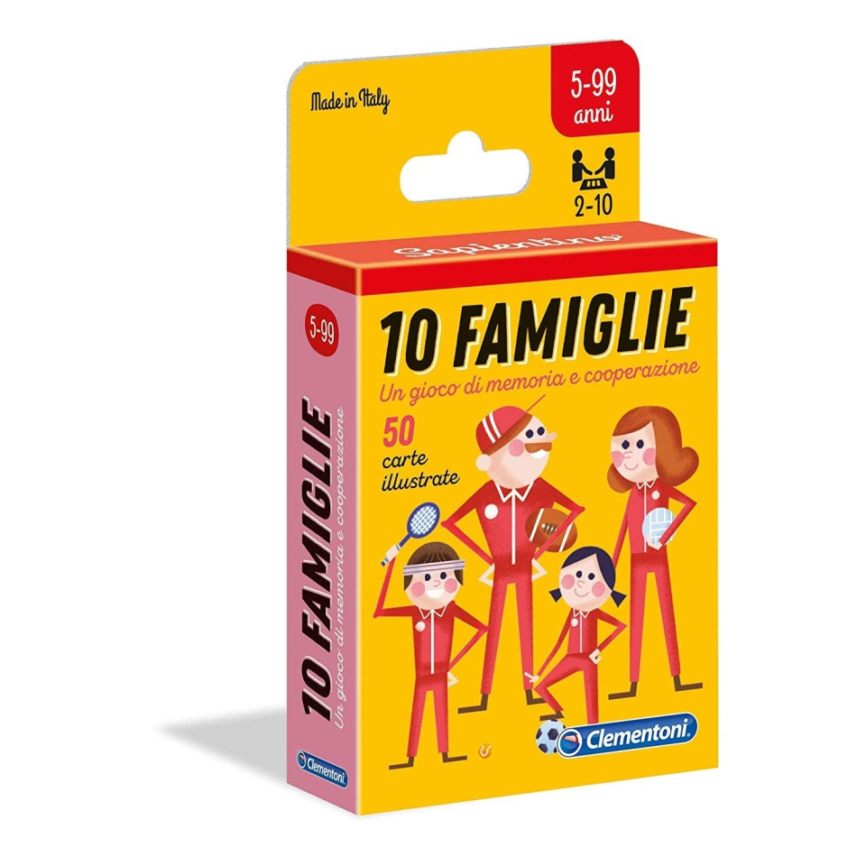 Clementoni 10 Famiglie – Gioco di Carte Memory per Bambini