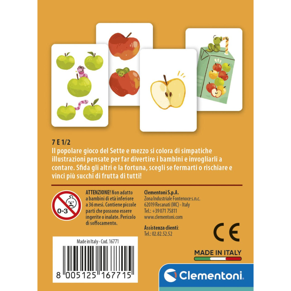 Clementoni 7 e Mezzo – Carte Illustrate per Bambini