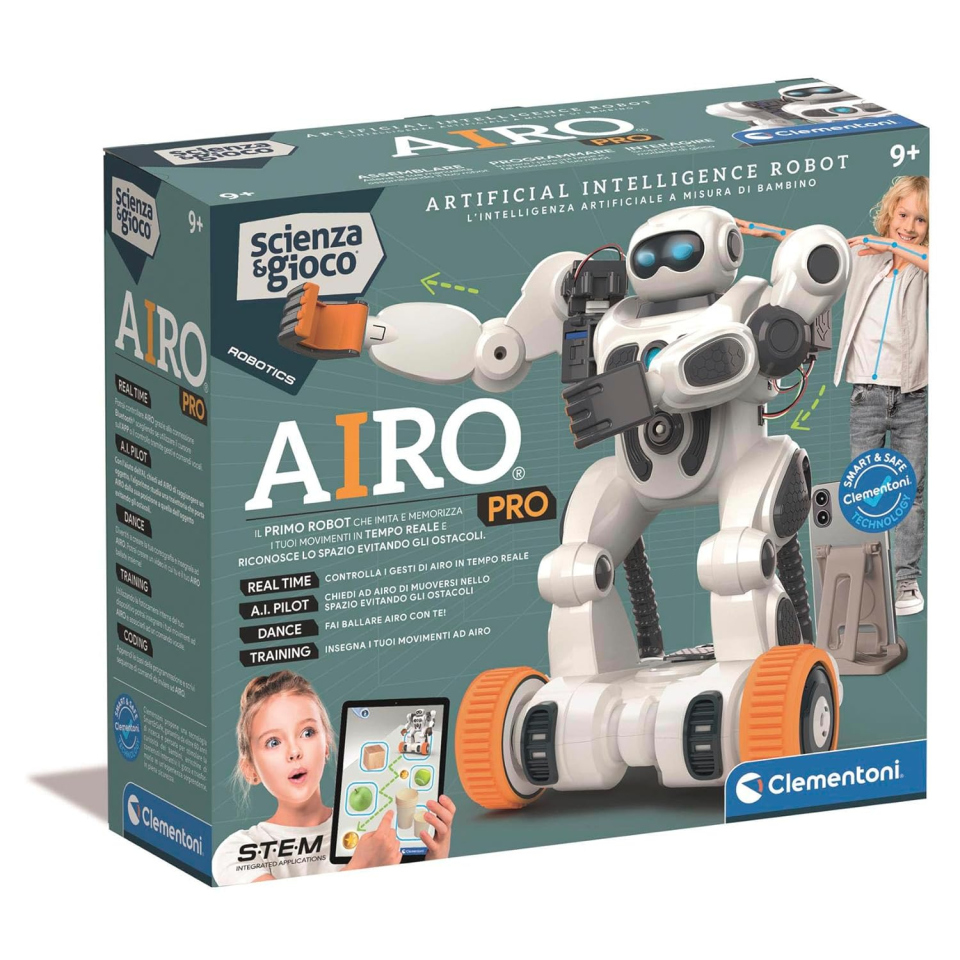 Clementoni AIRO PRO – Robot con Intelligenza Artificiale da Assemblare