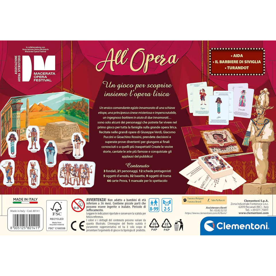 Clementoni All'Opera – Gioco da Tavolo sull'Opera Lirica