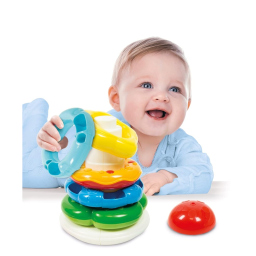 Clementoni Baby Anelli Impilabili – Torre Colorata 6-36 Mesi
