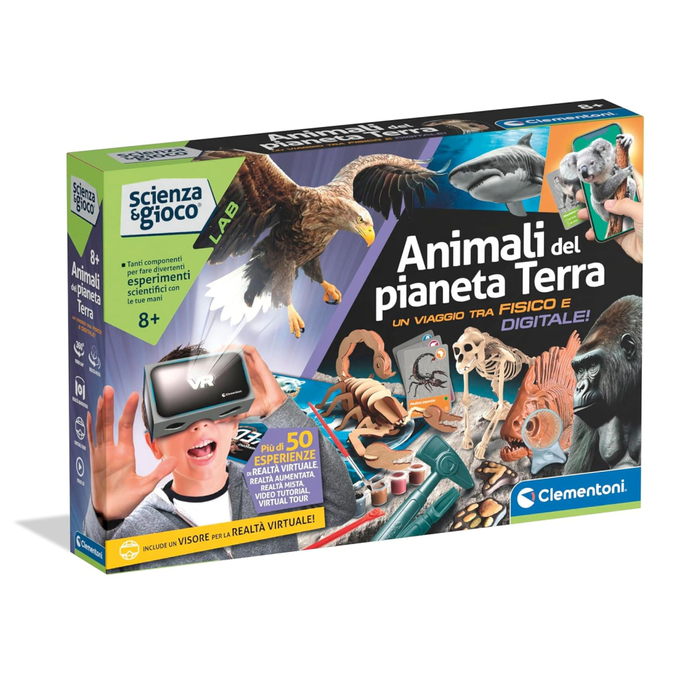 Clementoni Animali del Pianeta Terra – Gioco Scientifico con Visore VR