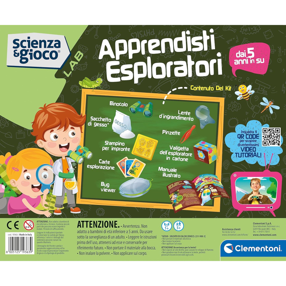 Clementoni Apprendisti Esploratori – Kit Scientifico Natura 5+