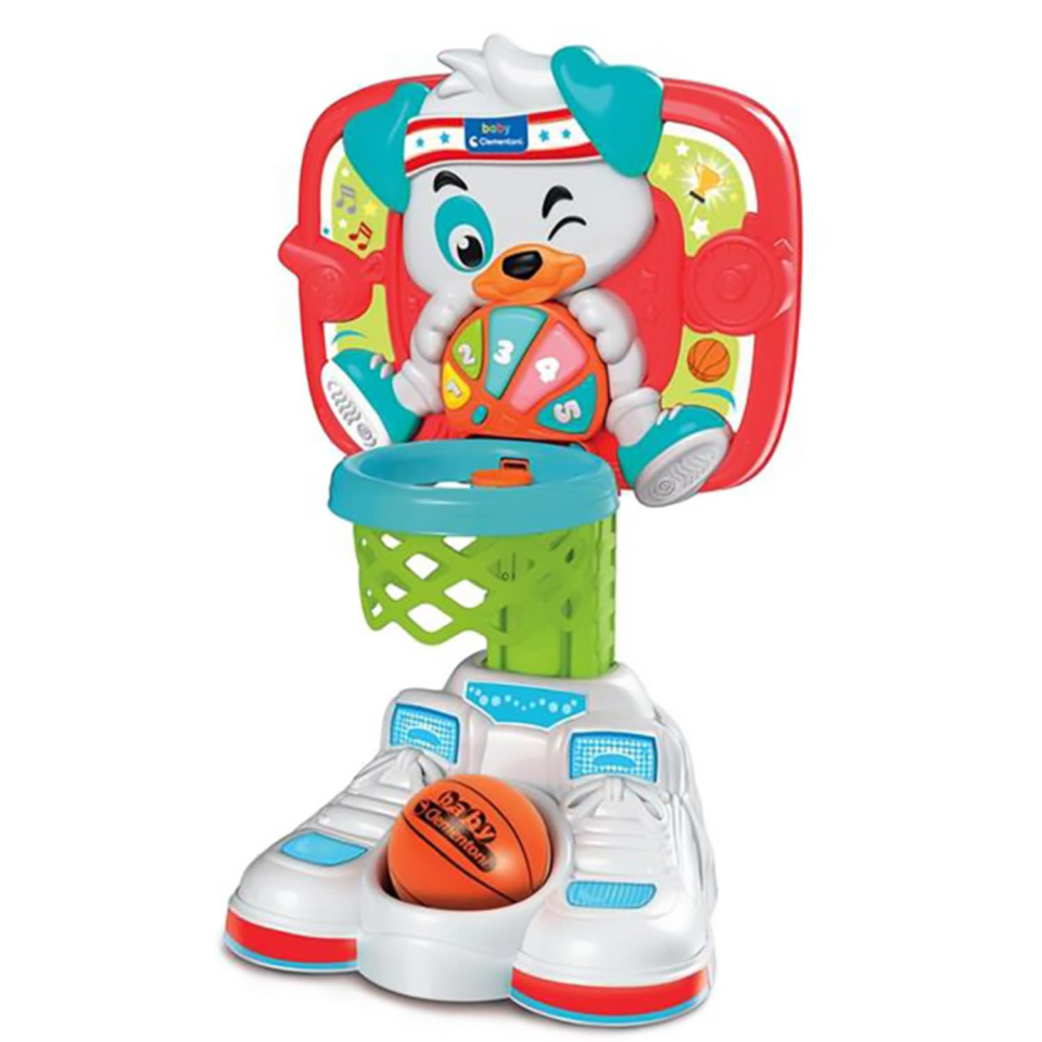 Clementoni Baby Canestro Basket 1-2-3 Parlante con Luci e Suoni